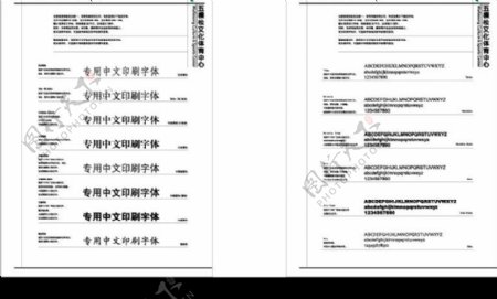 北京五棵松体育VI专用印刷字体