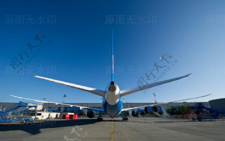 波音787客机飞机停靠机场