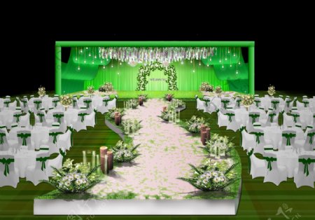 森系婚礼场景设计