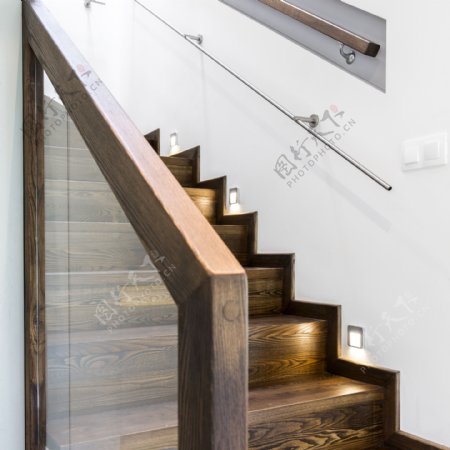 高清现代简约楼梯效果图
