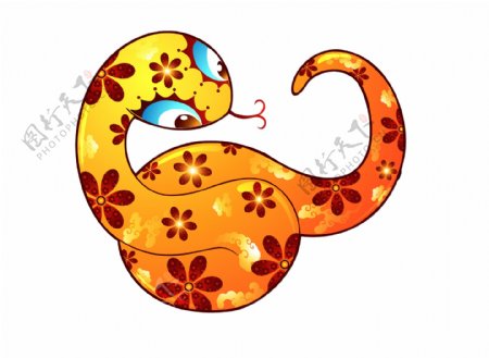 蛇年卡通蛇设计图片
