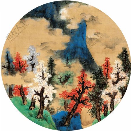 中式山水装饰画国画