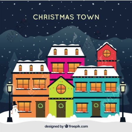 丰富多彩的圣诞小镇