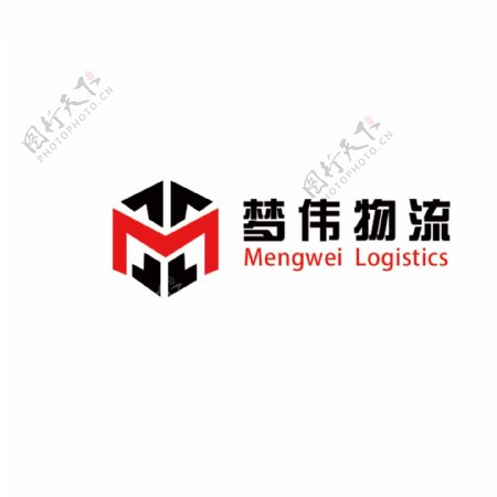 企业标识logopsdM字母商标
