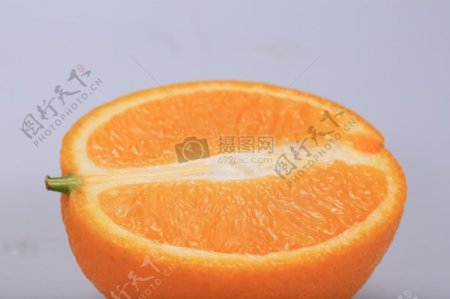 被切开的橙子