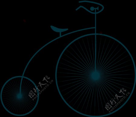 创意设计单车自行车免抠png透明图层素材