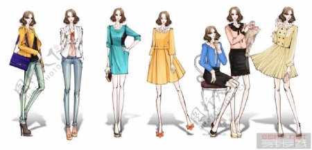 7款时尚女装设计图
