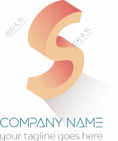 创意字母S标志logo设计