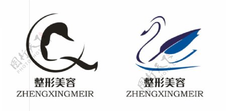 天鹅整形美容logo