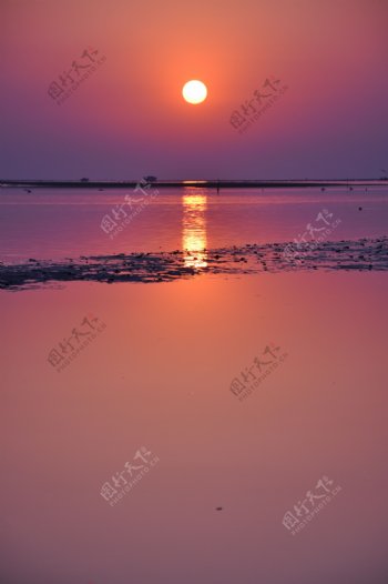 黄昏太阳下山图片图片