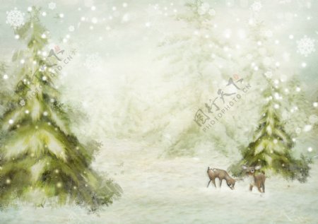 卡通圣诞节背景图片