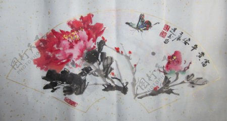 中国风油画背景图片