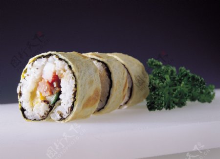 韩国寿司卷图片