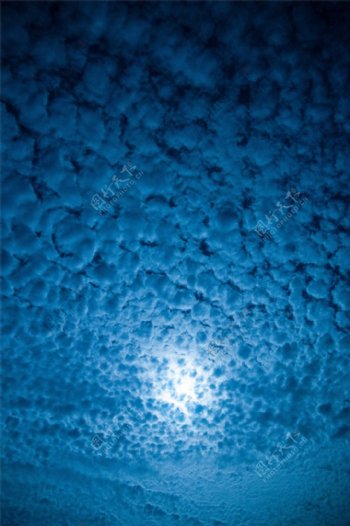 月夜棉花云图片
