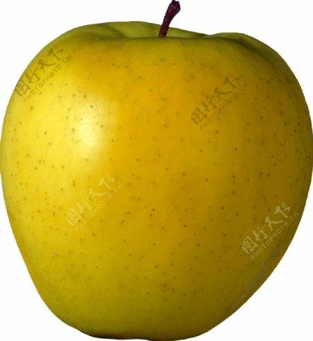 漂亮黄色苹果图片免抠png透明图层素材