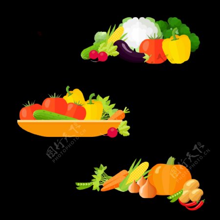 各种蔬菜免抠png透明图层素材