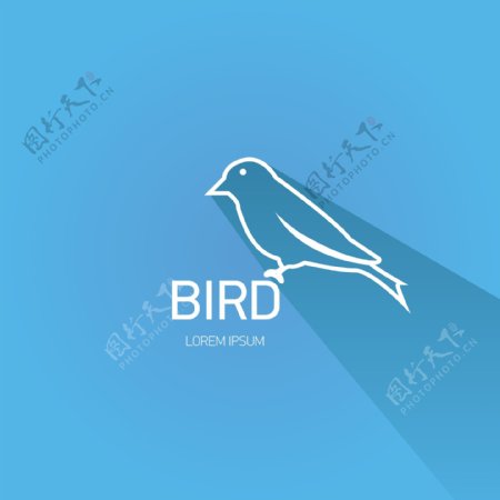 经典鸟类标志设计元素矢量图