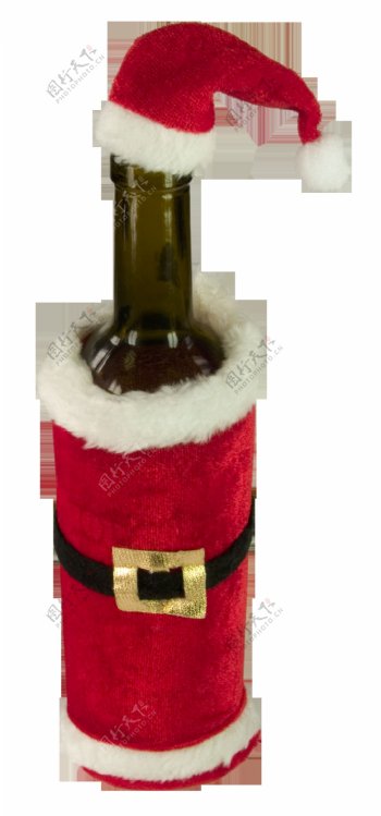 圣诞节酒瓶素材