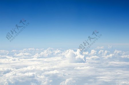 空中的云层景色图片