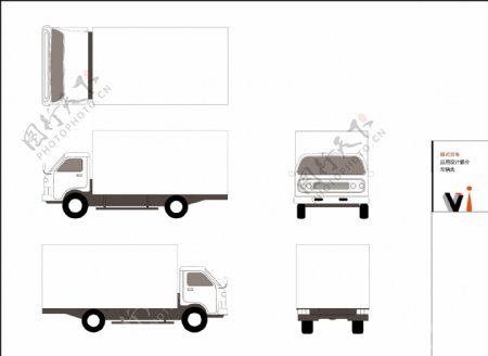 车辆廂式货车VI汽车交通类AI格式0115