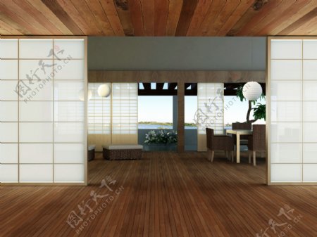 木结构日式居室图片