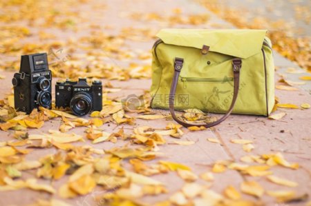 摄影复古秋秋天时髦相机单反相机包手袋