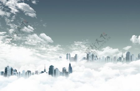 云间城市图片
