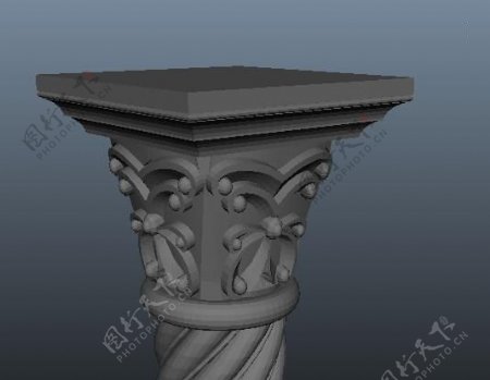 MB石柱3D模型