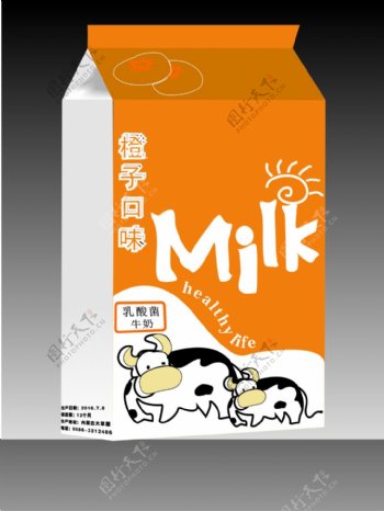 牛奶包装盒设计