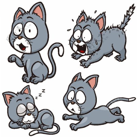 可爱卡通猫咪漫画
