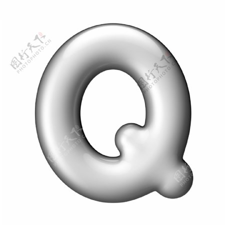 金属字母Q