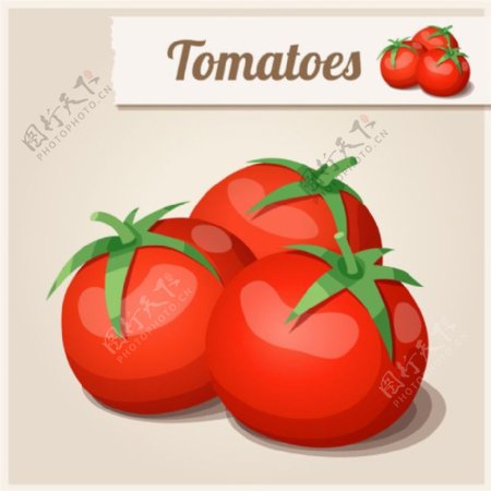 红红的西红柿图片