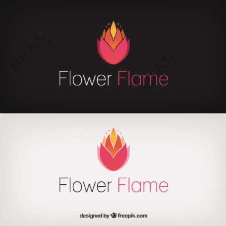 花的火焰标志