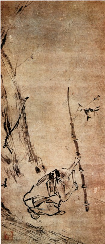 古代人物油画背景图片