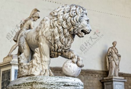 意大利石狮雕塑