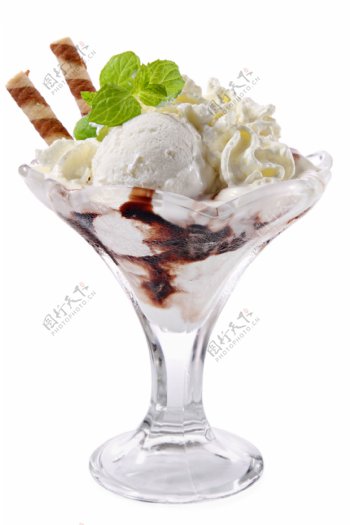 薄荷冰淇淋图片