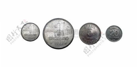 来自巴西的旧硬币