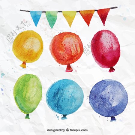 彩色气球图片