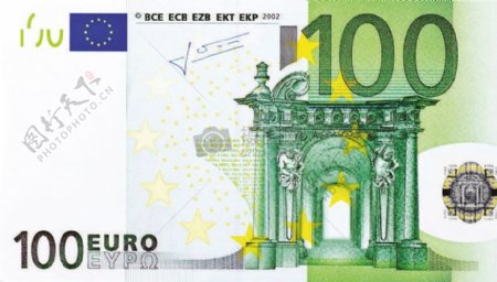 100欧元正面近照