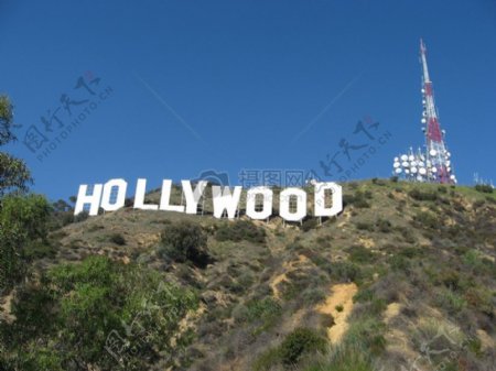 山坡上的好莱坞标志