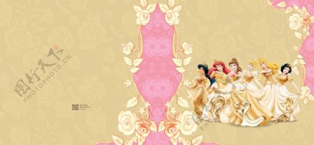 白雪公主和众多公主封面设计