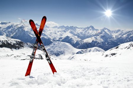 滑雪场雪橇版图片