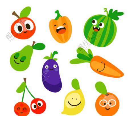 9款可爱蔬菜水果