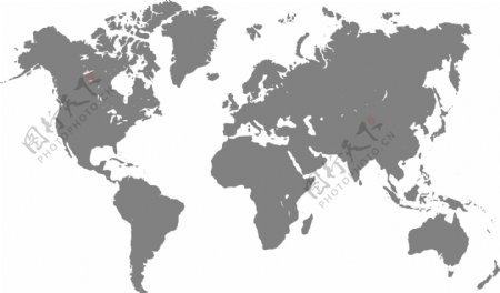 灰色的世界地图