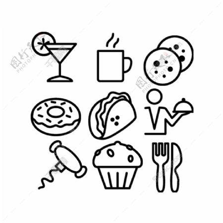 ICON食品厨具图标图片