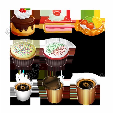 蛋糕咖啡食物食品ICON图标标志图片