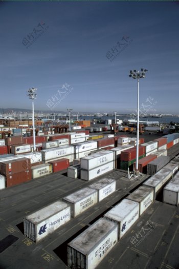 工业生产港口货柜图片