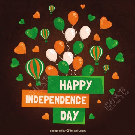 印度独立祝贺气球