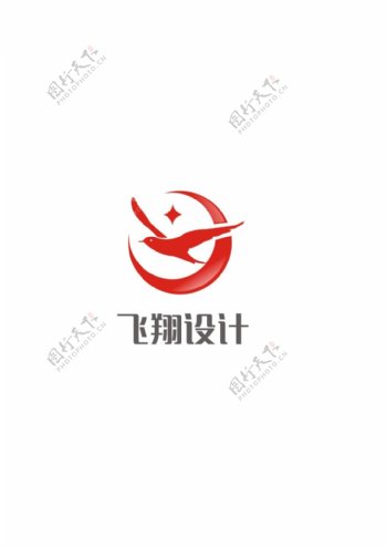 飞翔设计logo