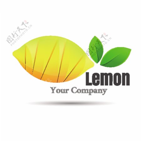 柠檬标志设计矢量素材下载